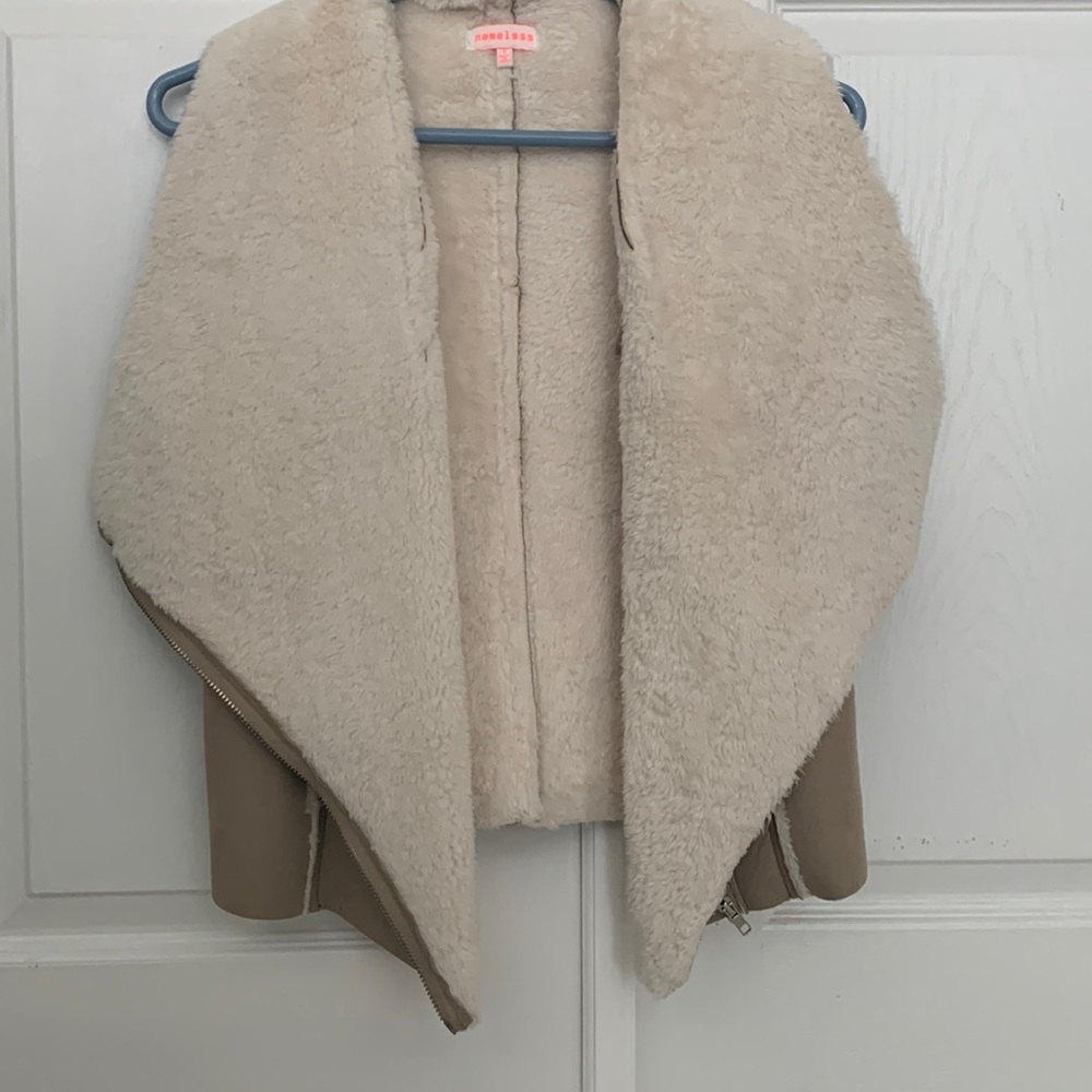 Faux sherpa vest